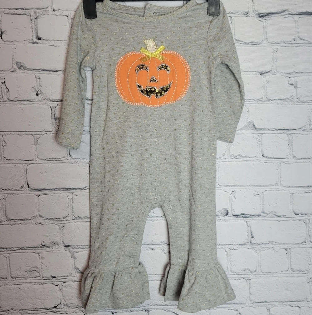 Mud Pie Size 3-6M Halloween Baby Romper